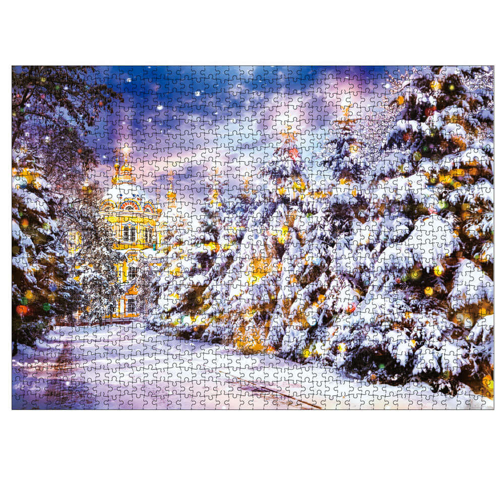 Puzzle 1000 pièces Kidstoylover: Castle Snow Tree