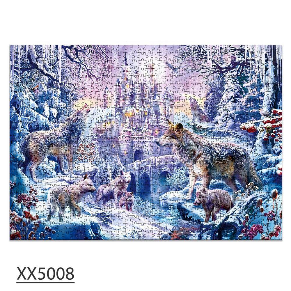 1000-Pc Wolf Castle Jigsaw Puzzle | KidsToyLover