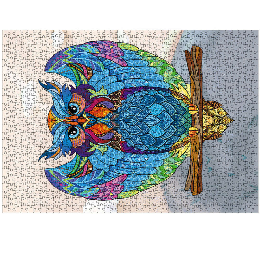 Kidstoylover: головоломка с красивой совой из 1000 деталей