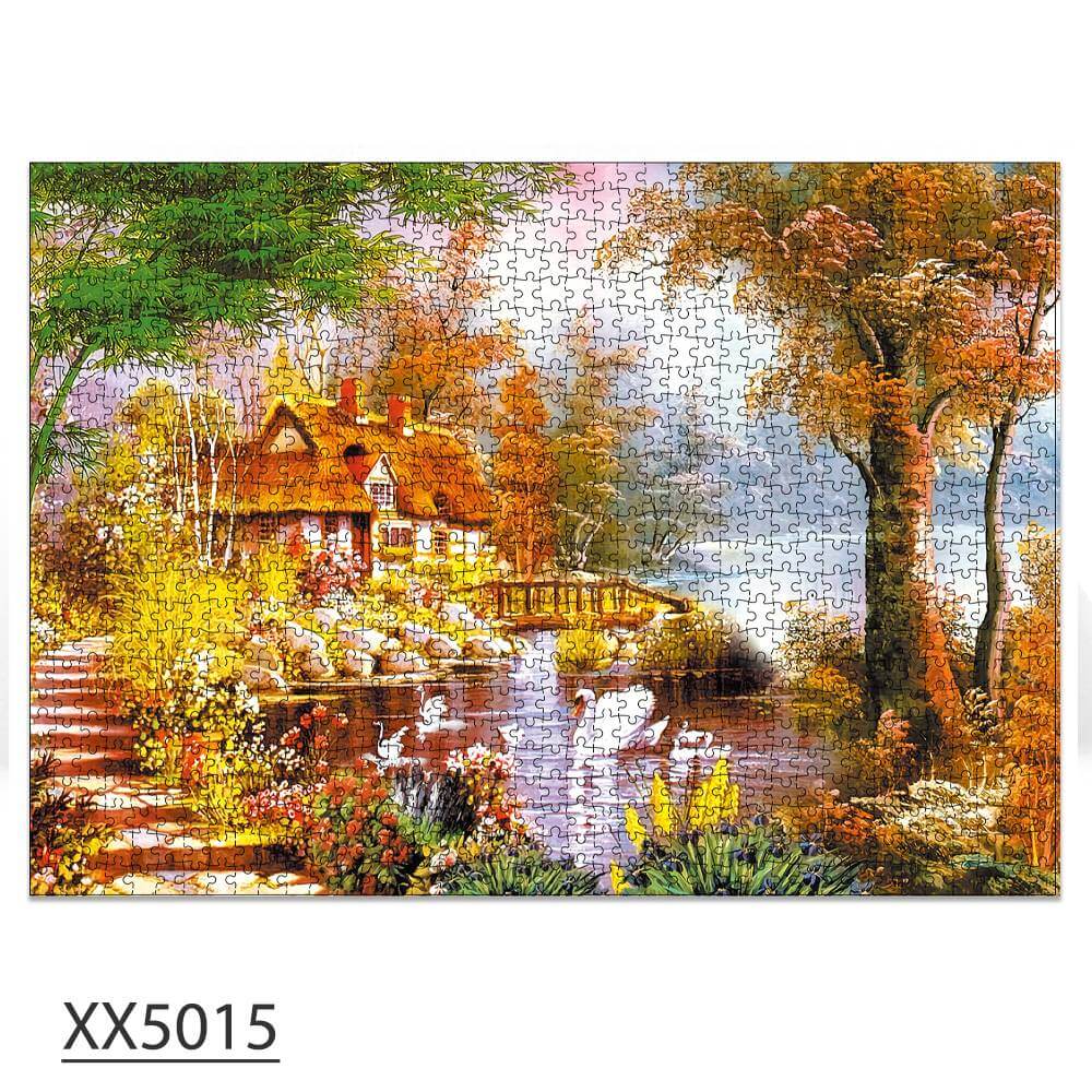 1000-Piece 'Swan House' Jigsaw Puzzle - KidsToyLover Shop