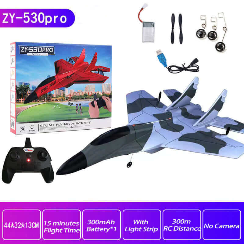  kidstoylover 2.4G Glider RC Drone 530 components and accessories displayed