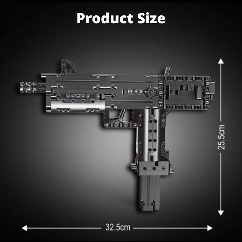 Bloques de pistola ametralladora MAC-10 478pcs | Kidstoylover