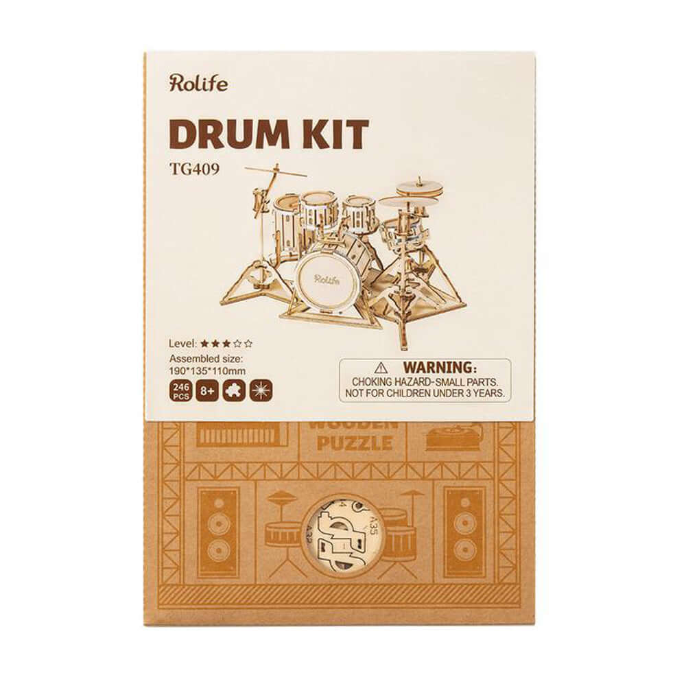 Drum Kit 3D Modelo de bricolaje | Kidstoylover - Engaging &amp; Educational
