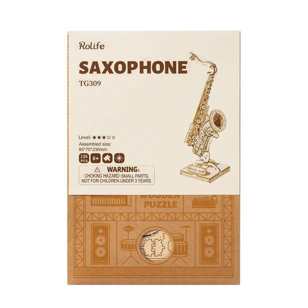 Saxophone आधुनिक 3 डी पहेली किट | Kystoyप्रेमी-रचनात्मक डिय खिलौना उपहार