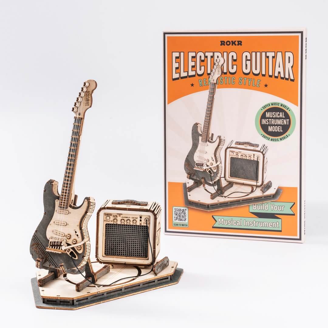 Puzzle di chitarra elettrica fai da te 3D | Kidstoylover