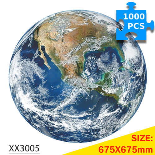 1000-PC Rund Erde Pflanzen Puzzle | KidsToy Lover