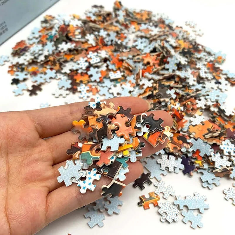 Puzzle "Treno sotto le stelle" 1000 pezzi-Perfetto per il divertimento in famiglia | KidsToyLover