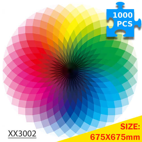 1000-Pc Round RGB Color Palette Puzzle | KidsToyLover