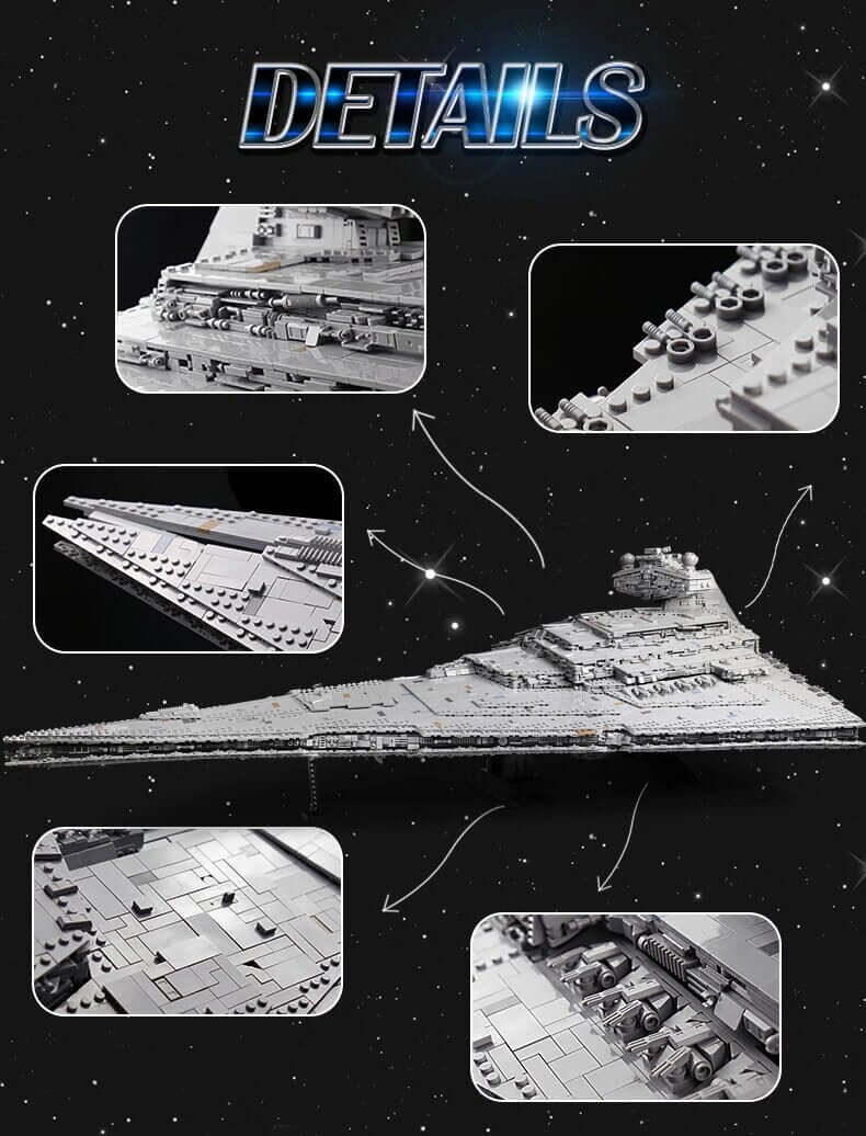 11885 adet yıldız savaşı gemi modeli blokları kalıp kral tarafından-kidstoylover