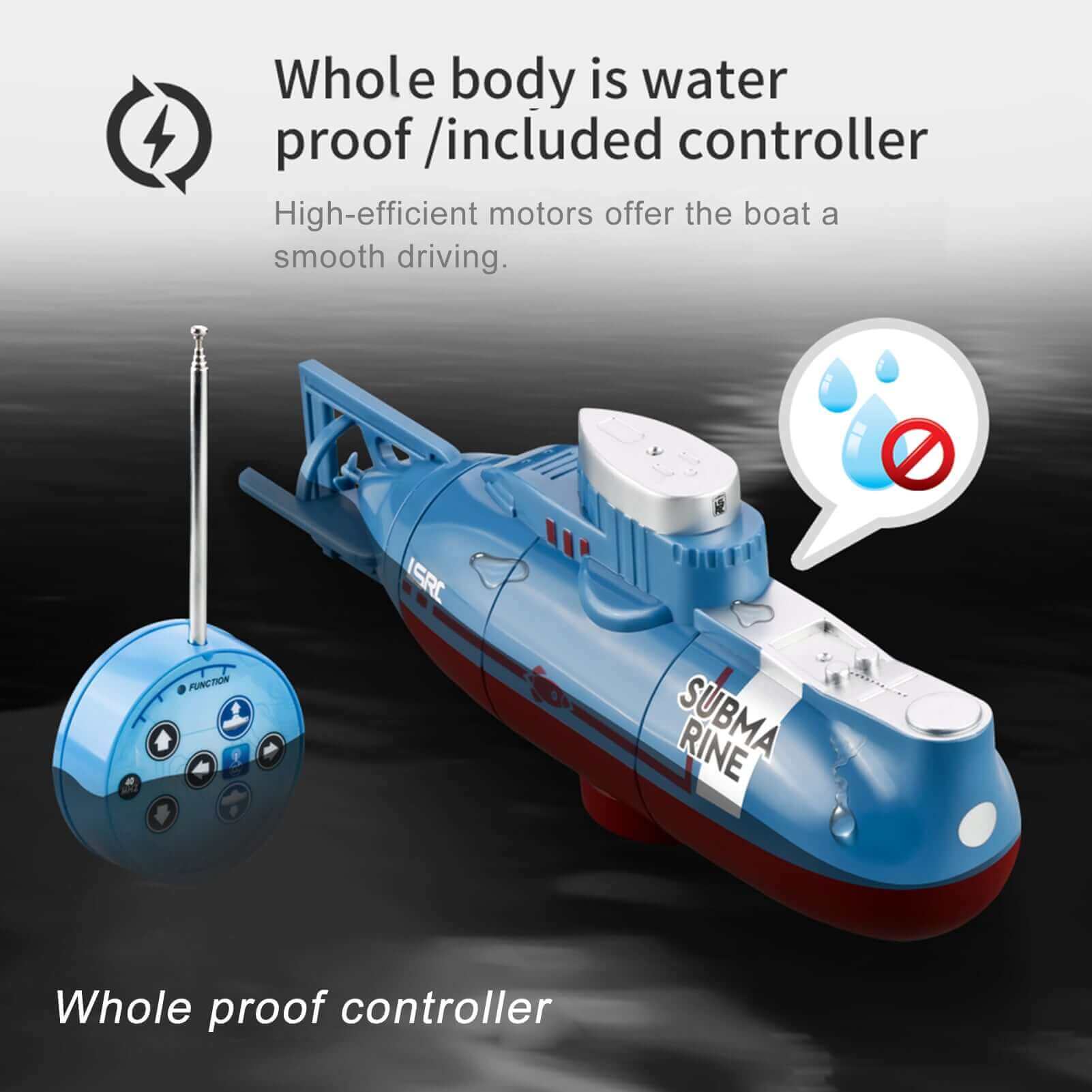 XIAOKEKE Remote Control Boat RC Submarine Ship Racing Speedboat 30Km+ –  ToysCentral - Europe
