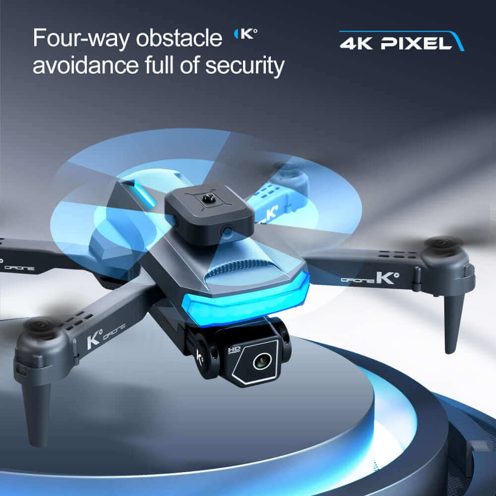 K-HD デュアル レンズ 4K 空中写真ドローン - オプティカル フロー ポジショニング RC クアッドコプター おもちゃ