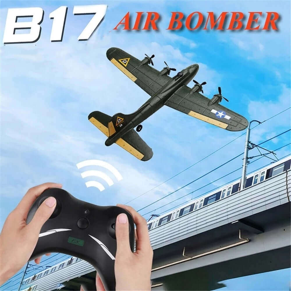 FX817 B17 RC हवाई जहाज - 2.4GHz ग्लाइडर फिक्स्ड-विंग रिमोट कंट्रोल प्लेन खिलौना