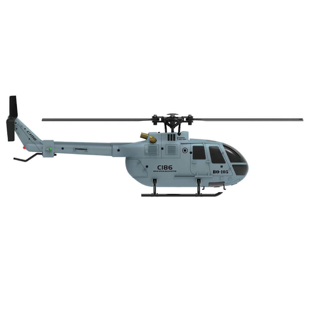 C186 2.4G RC ヘリコプター - 4 つのプロペラ、6 軸ジャイロスコープ、空気圧高さ安定化