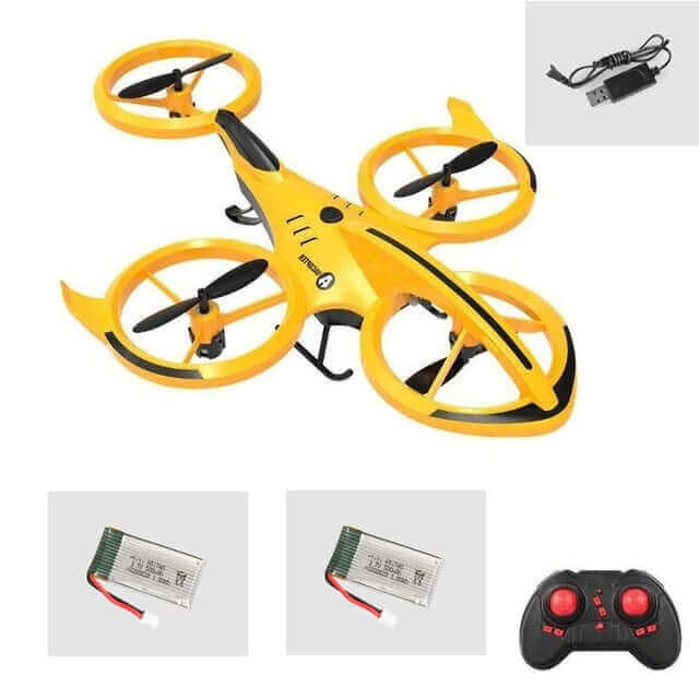Stunt-Fernbedienungs-Drohne – Luftdruck-Höhe halten Mini-Indoor-Wurf zum Flug Leapfrog Quadcopter – Kinder-RC-Spielzeugflugzeug