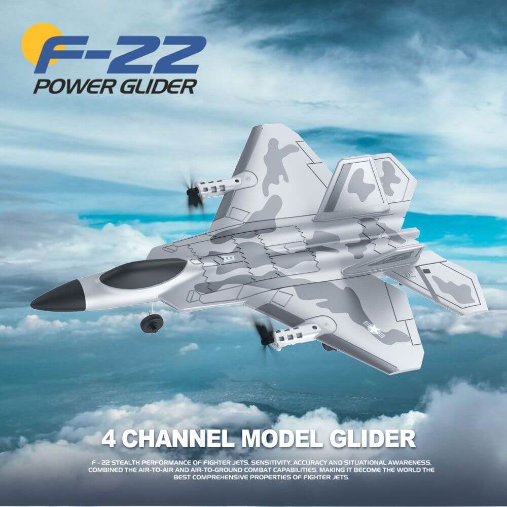 kidstoylover F22 4 Channel Power Glider