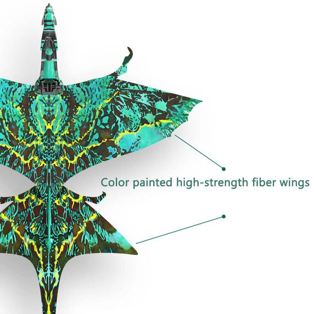 Go Go Bird - Juguete de dragón volador con control remoto con alas biónicas inteligentes