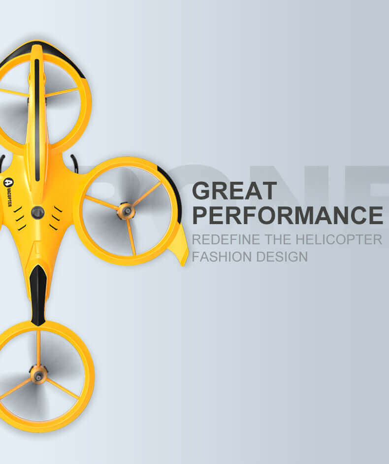 Drone de controle remoto acrobático - Segure a altitude da pressão do ar Mini arremesso interno para o vôo Leapfrog Quadcopter - Avião de brinquedo RC infantil