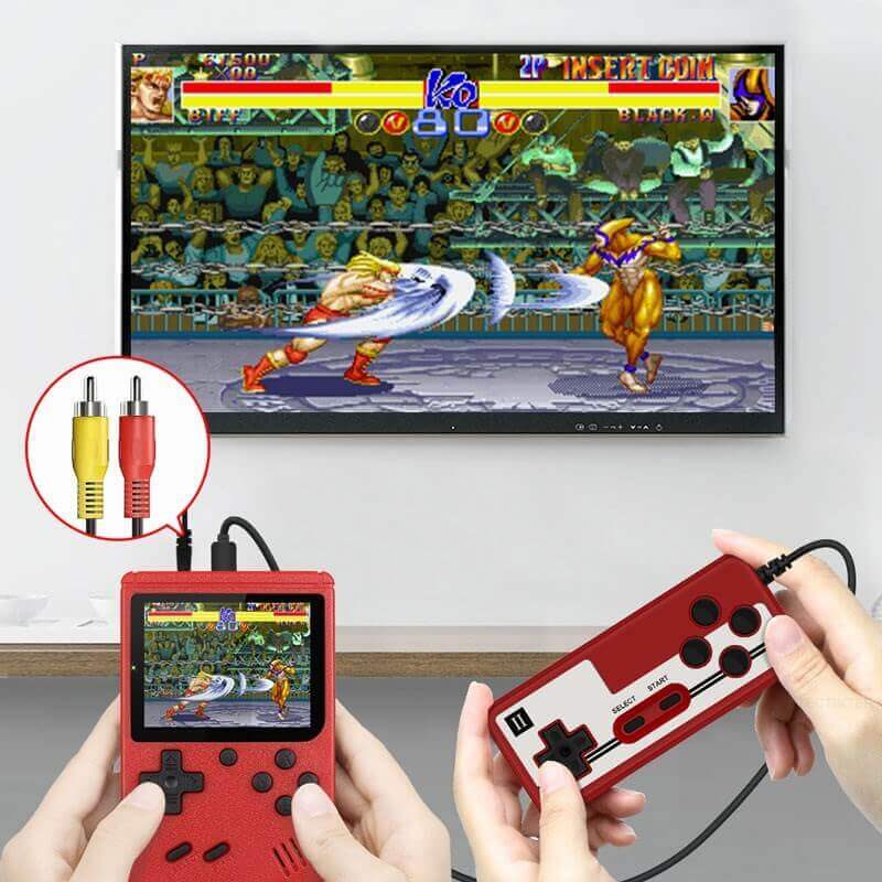 Mini consola portátil de videojuegos portátil retro - LCD a color de 8 bits y 3,0 pulgadas - 400 juegos incorporados - Compre ahora en KidsToyLover
