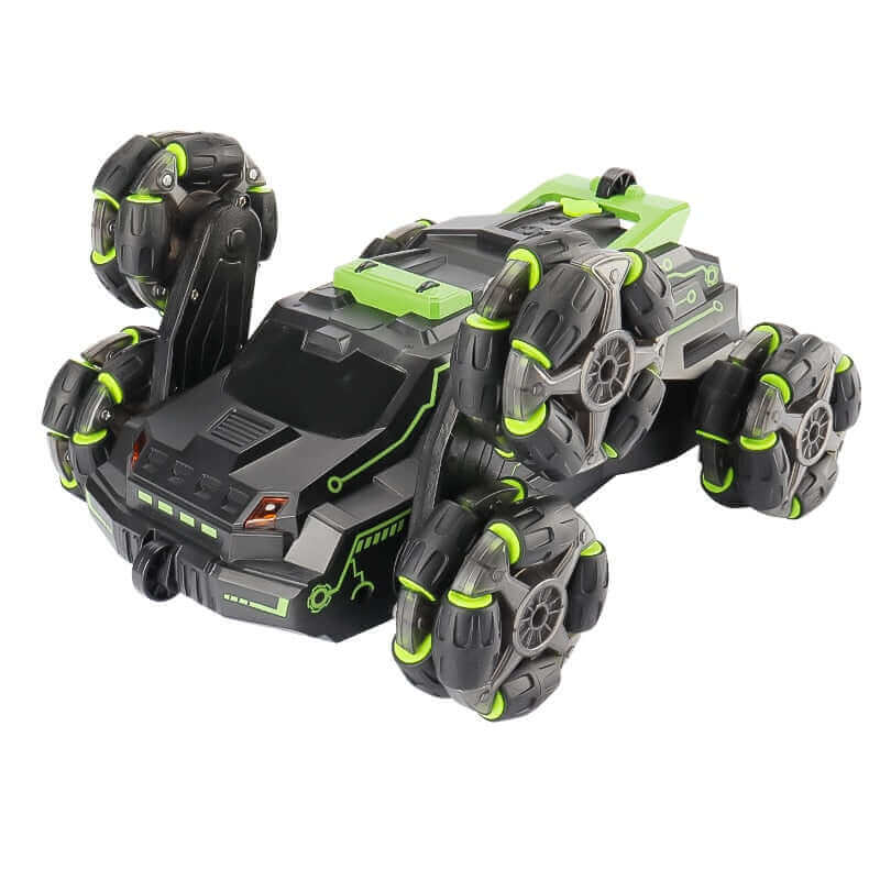 Six Wheel Spray RC Stunt Car | 4WD Swing Arm Drift Vehicle | Gesture Induction Deformation Remote Control Car with Light | Boy RC Toys