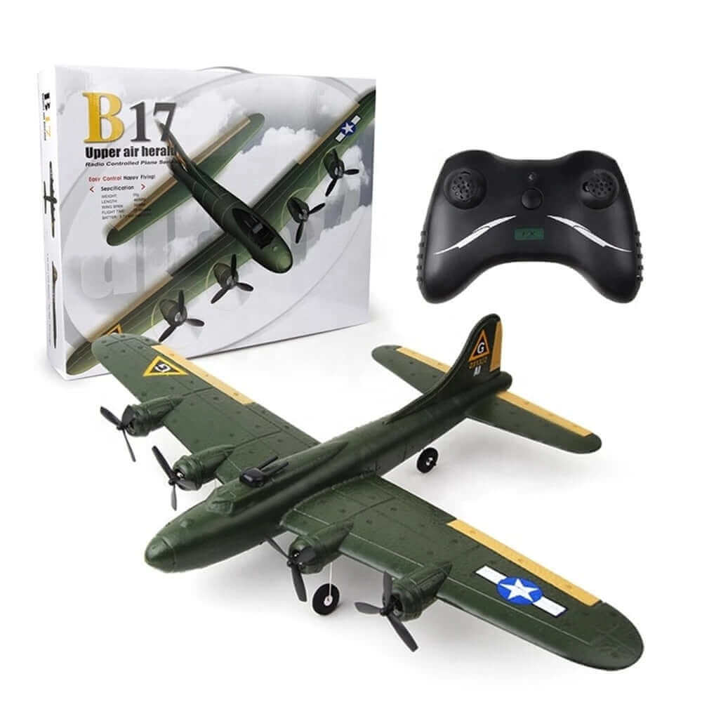 FX817 B17 RC Airplane - 2.4GHz Glider Fixed-Wing Remote Control Plane Toy