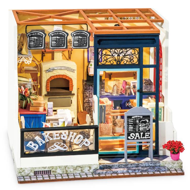 1:24 Kit Mini Casa de Bonecas DIY | Bakeshop de Nancy
