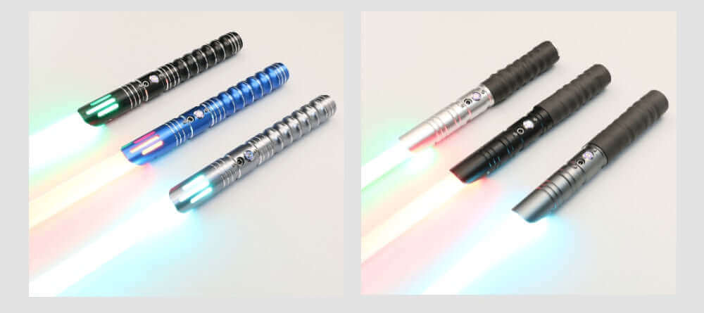 Kidstoylover tarafından ağır metal saplı rgb lightsaber-12 renk seçenekleri, 10 ses yazı tipleri, kuvvet fx, blaster etkileri-çocuklar için mükemmel hediye | lazer kılıç oyuncak
