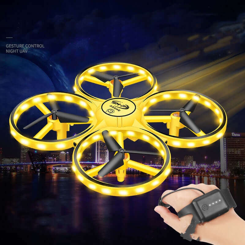 New RC Mini Quadcopter Induction Drone with Smart Watch Remote Control and Gesture Sensing for Kids - Kidstoylover