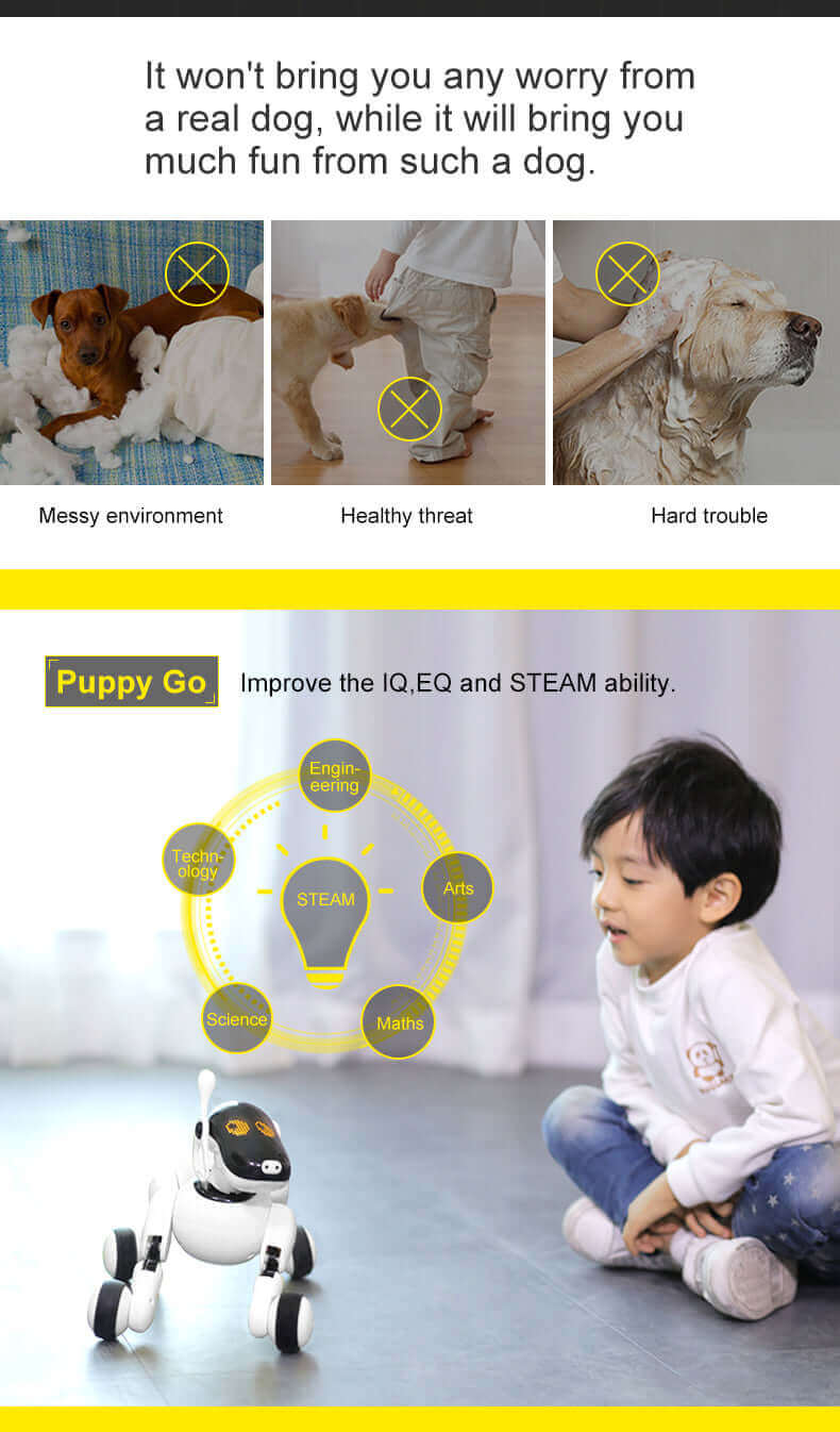 New Baby Toys 1803 AI Dog Robot Toy APP Control Bluetooth Connection