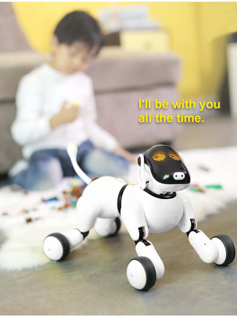 Novos brinquedos para bebês 1803 AI cão robô brinquedo APP controle conexão Bluetooth