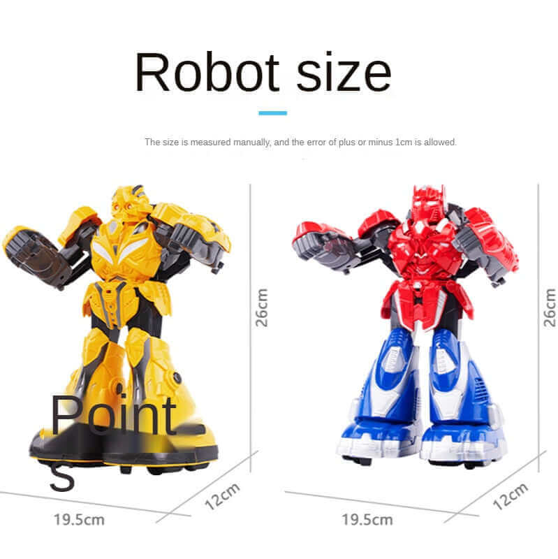 Somatosensory control battle robot music light large double battle boxing toy RC robot toy parent-child interactive game gift