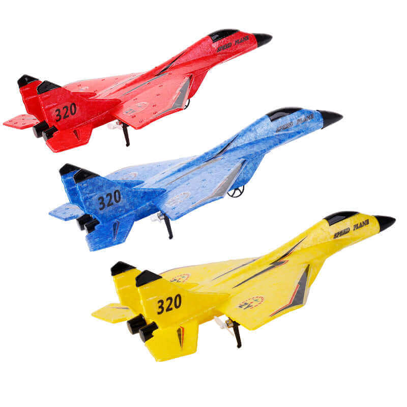 kidstoylover Glider RC Drone MIG 320 red, blue and yellow