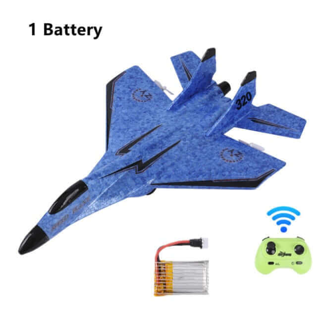 kidstoylover Glider RC Drone MIG 320 blue one battery