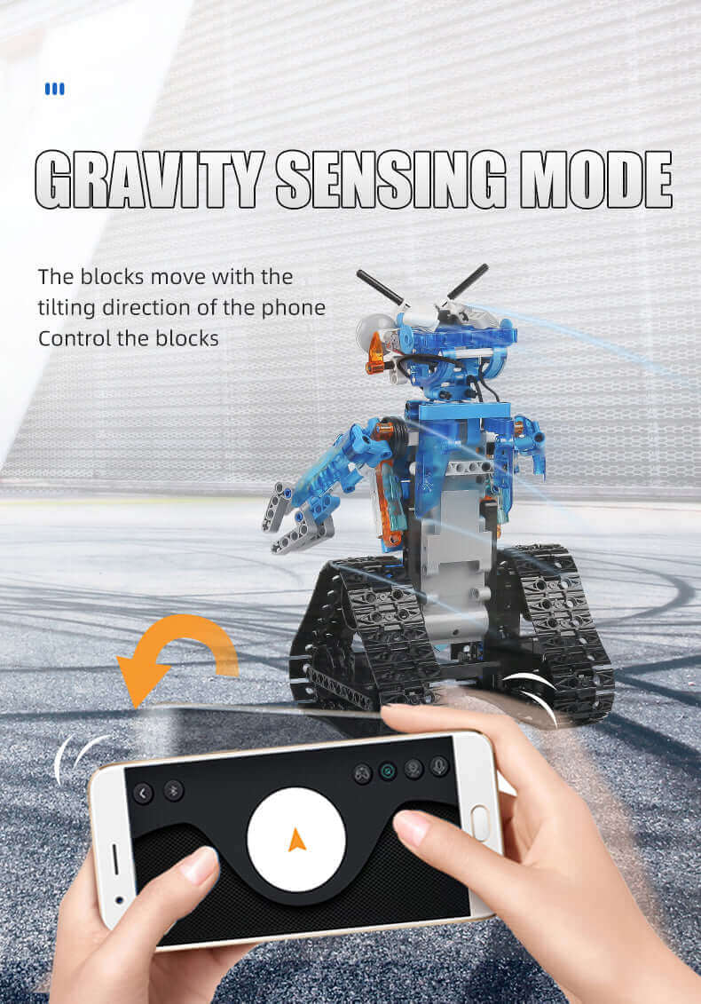 金型王 15059 技術的なおもちゃアプリ RC 電動ロボット Led 部分モデルインテリジェントビルディングブロック子供のクリスマスギフト