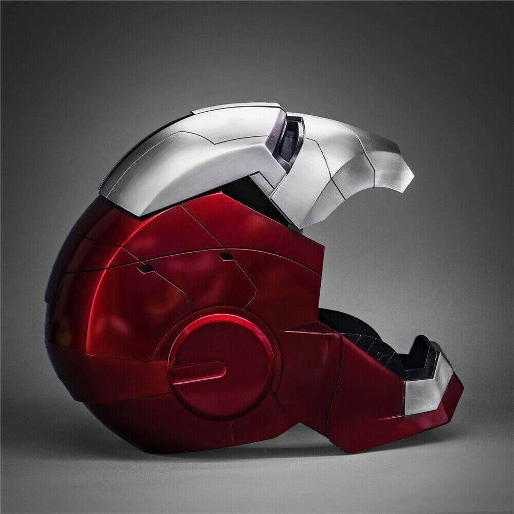auto king iron man mk5 helmet Marvel Ironman MK5 Helmet: 1:1 Voice-Controlled Cosplay Replica with LED Lights