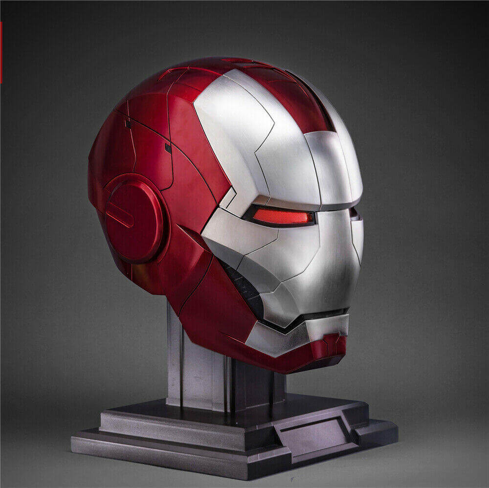 autoking iron man helmet singapore Marvel Ironman MK5 Helmet: 1:1 Voice-Controlled Cosplay Replica with LED Lights